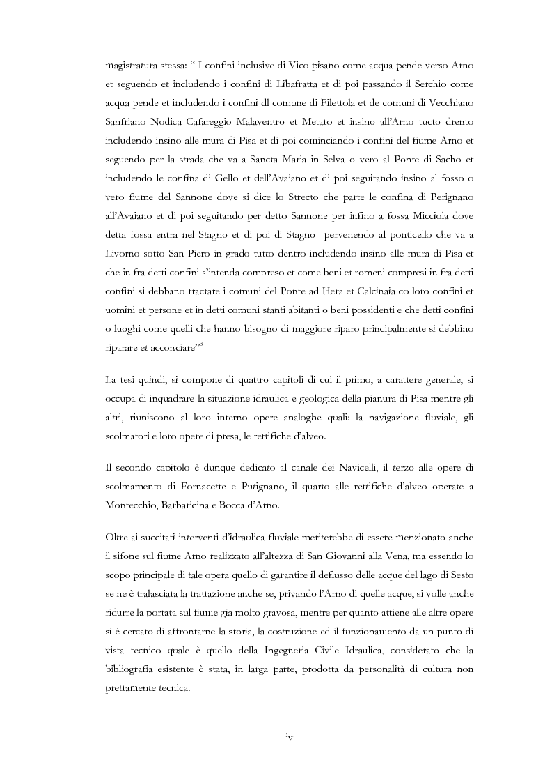 Anteprima della tesi: Interventi idraulici al fiume Arno nella storia, da Pontedera alla foce, Pagina 2