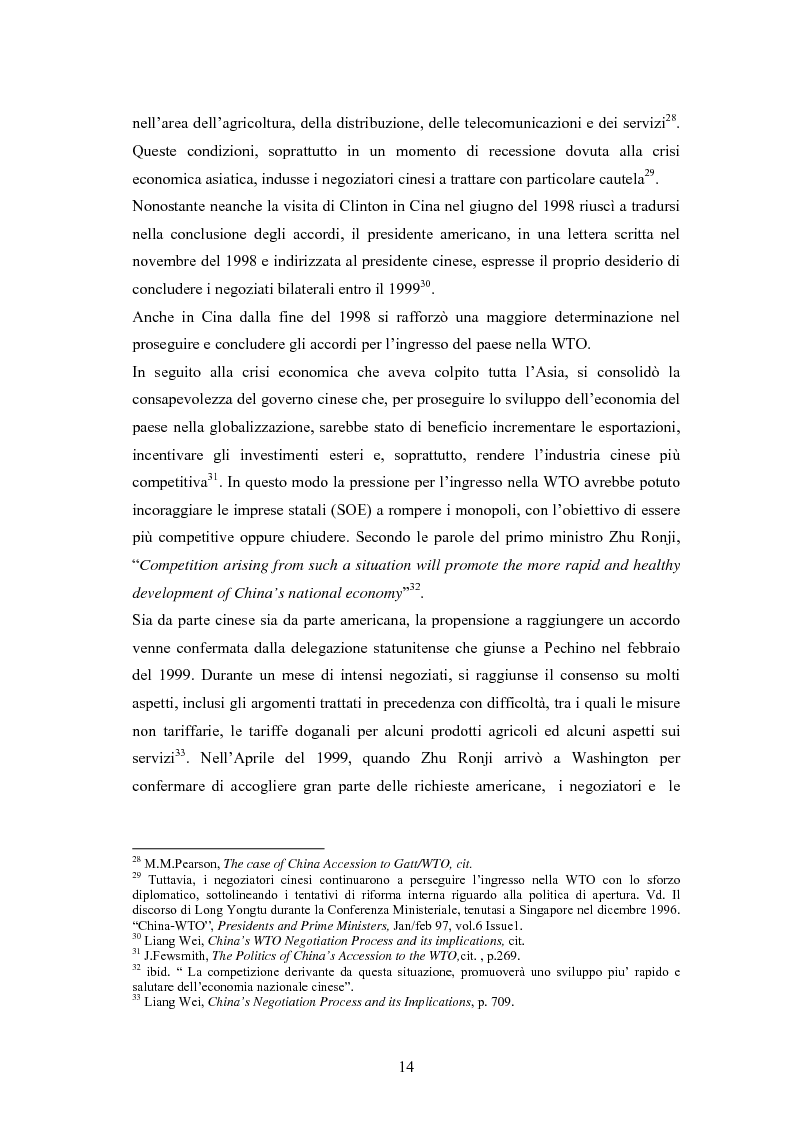 Anteprima della tesi: Problemi e prospettive di una nuova dimensione economica internazionale: la Cina nella WTO, Pagina 11