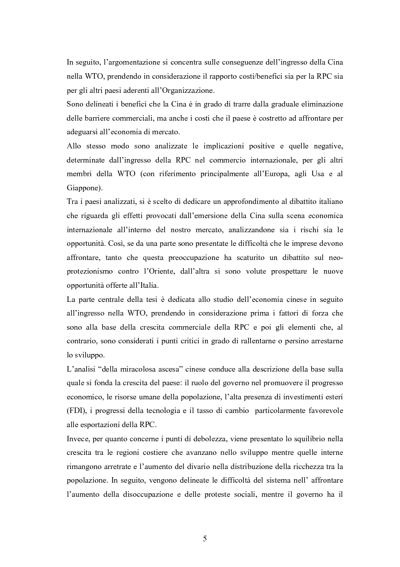Anteprima della tesi: Problemi e prospettive di una nuova dimensione economica internazionale: la Cina nella WTO, Pagina 2