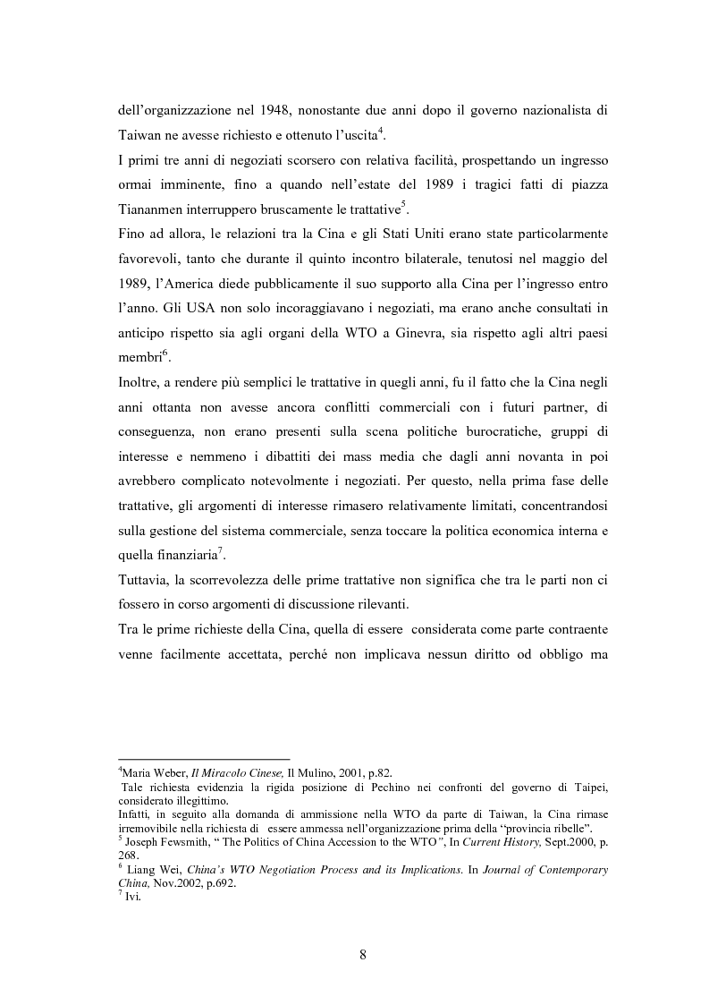 Anteprima della tesi: Problemi e prospettive di una nuova dimensione economica internazionale: la Cina nella WTO, Pagina 5