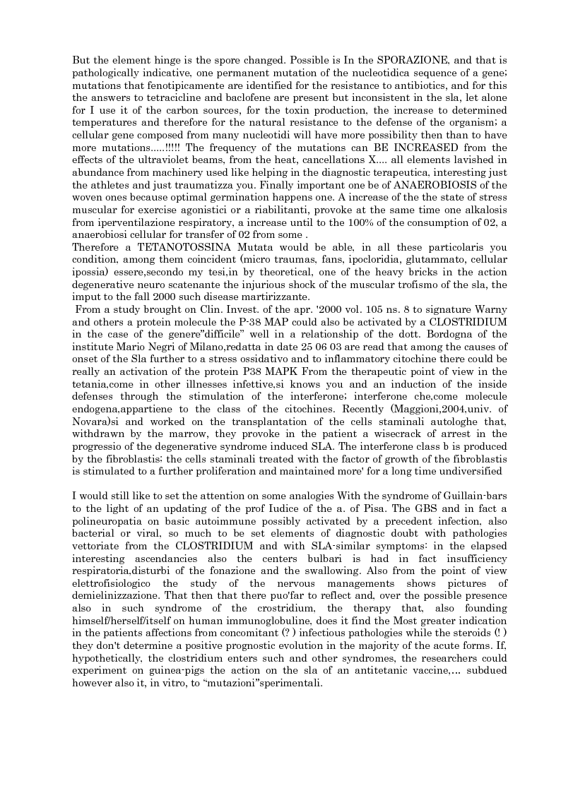 Anteprima della tesi: Sla, ipotesi, Pagina 3
