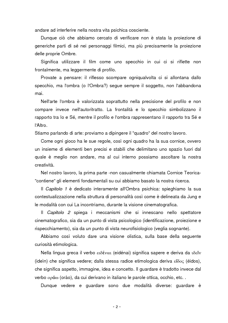 Anteprima della tesi: Il cinema parla dall'inconscio. Meccanismi di identificazione e di proiezione in due casi clinici esemplificativi di Disturbo Borderline di Personalità, Pagina 2