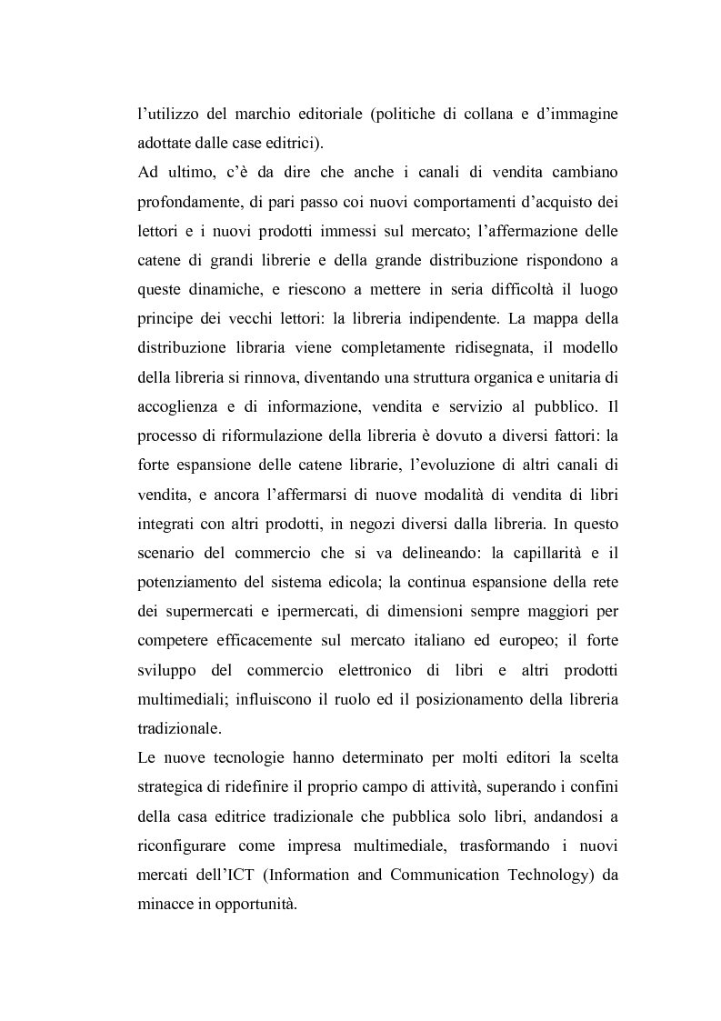 Anteprima della tesi: Il marketing librario fra la carta e la rete. Analisi della mostra mercato Umbria Libri, Pagina 2