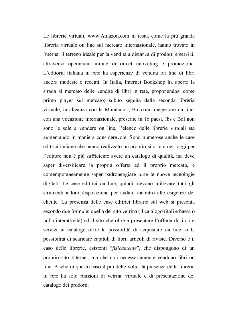 Anteprima della tesi: Il marketing librario fra la carta e la rete. Analisi della mostra mercato Umbria Libri, Pagina 3
