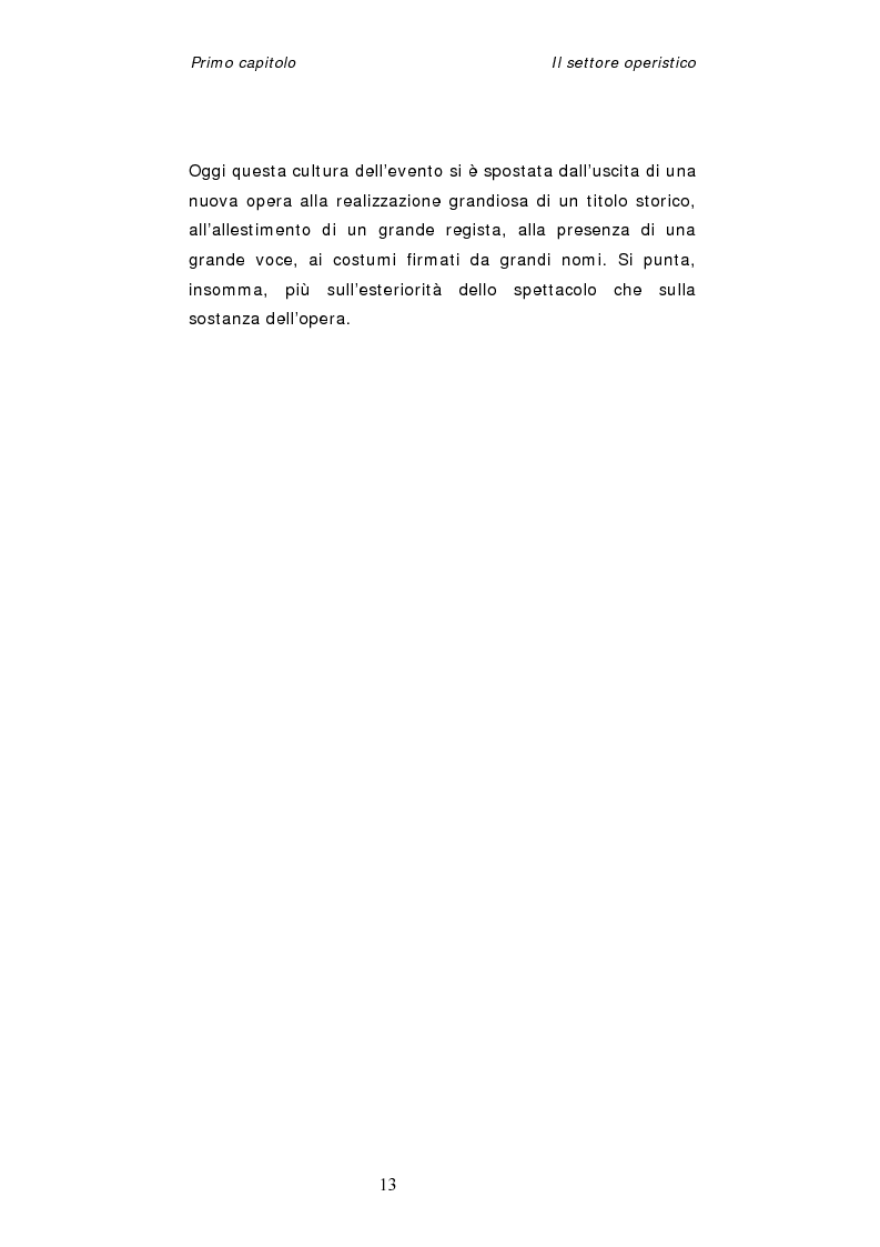 Anteprima della tesi: Dinamiche organizzative e gestionali nei teatri lirici italiani: il caso Fondazione Arena, Pagina 13