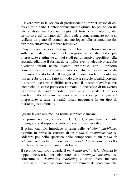 Anteprima della tesi: L'Italia dei Porti: tra evento televisivo e marketing territoriale, Pagina 3