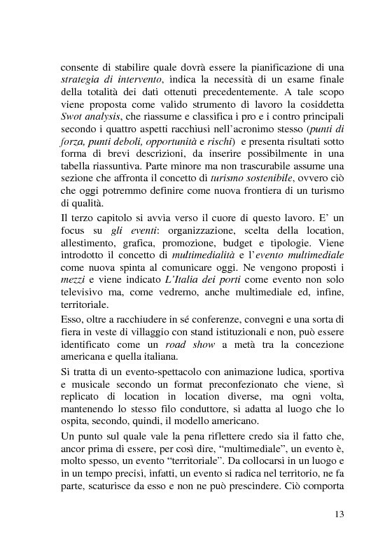 Anteprima della tesi: L'Italia dei Porti: tra evento televisivo e marketing territoriale, Pagina 4