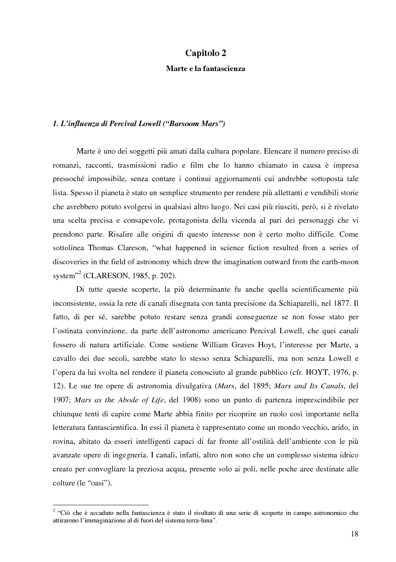 Anteprima della tesi: Il mito di Marte nella fantascienza americana, Pagina 15