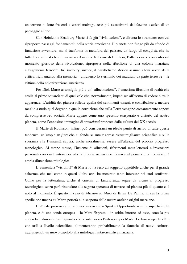 Anteprima della tesi: Il mito di Marte nella fantascienza americana, Pagina 2