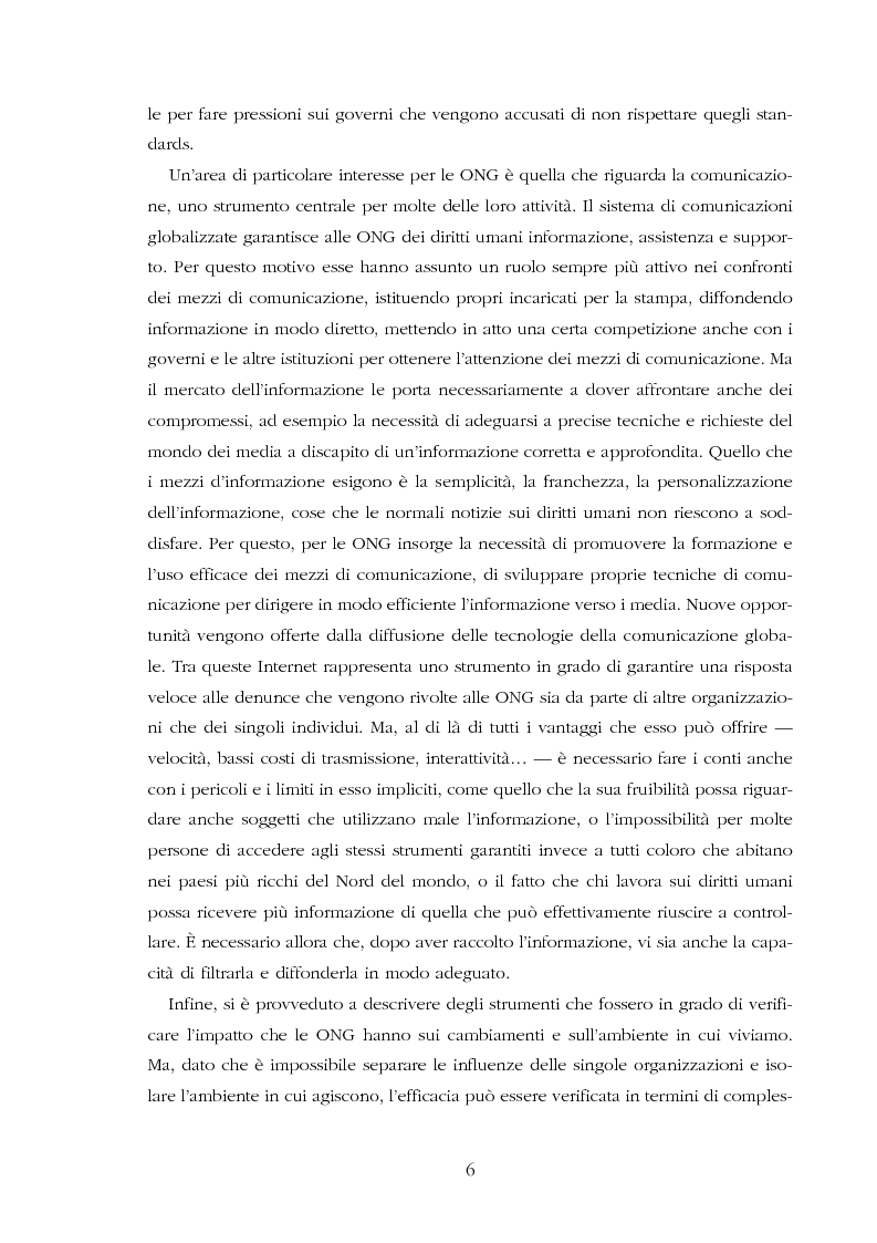 Anteprima della tesi: Amnesty International: comunicare i diritti umani, Pagina 4
