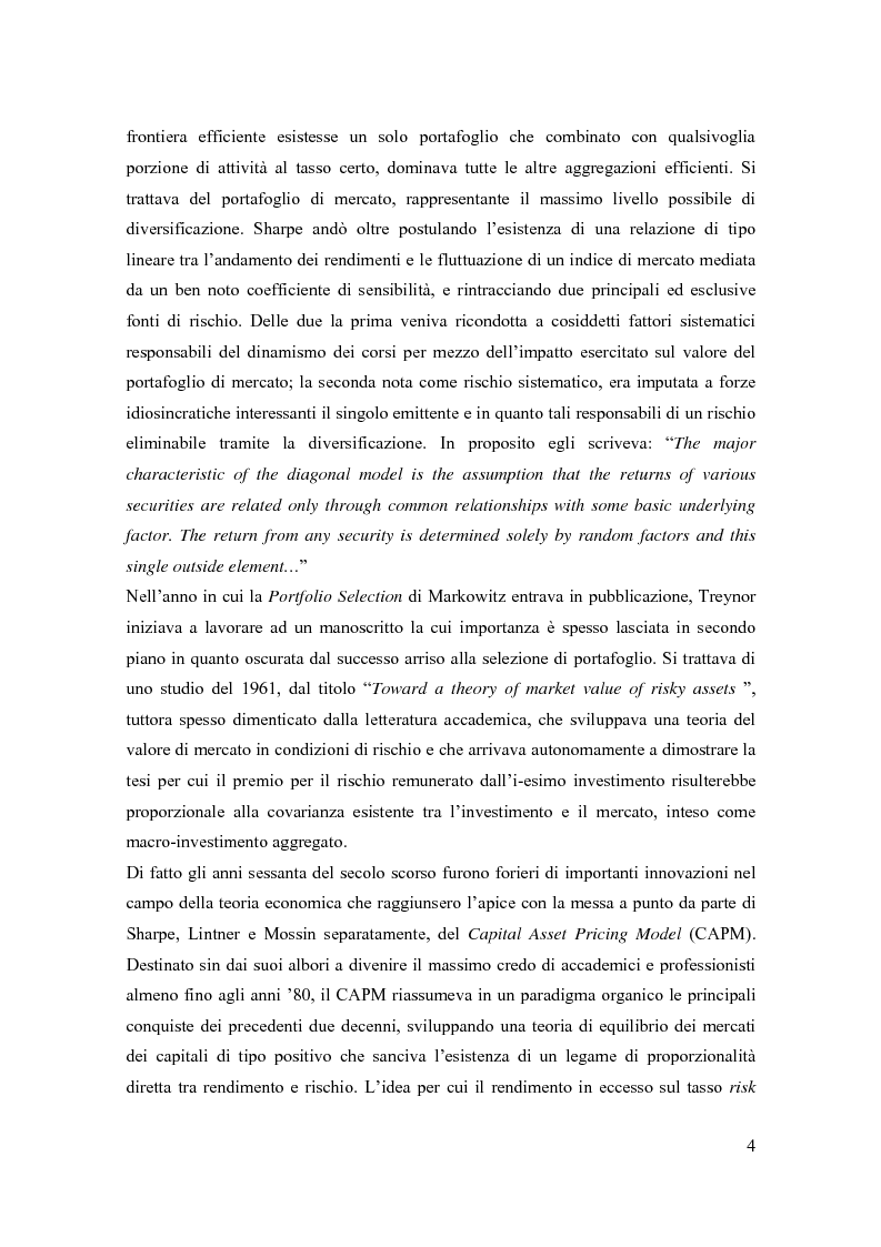 Anteprima della tesi: Modelli di pricing per titoli azionari: la valutazione in economie dinamiche, Pagina 4