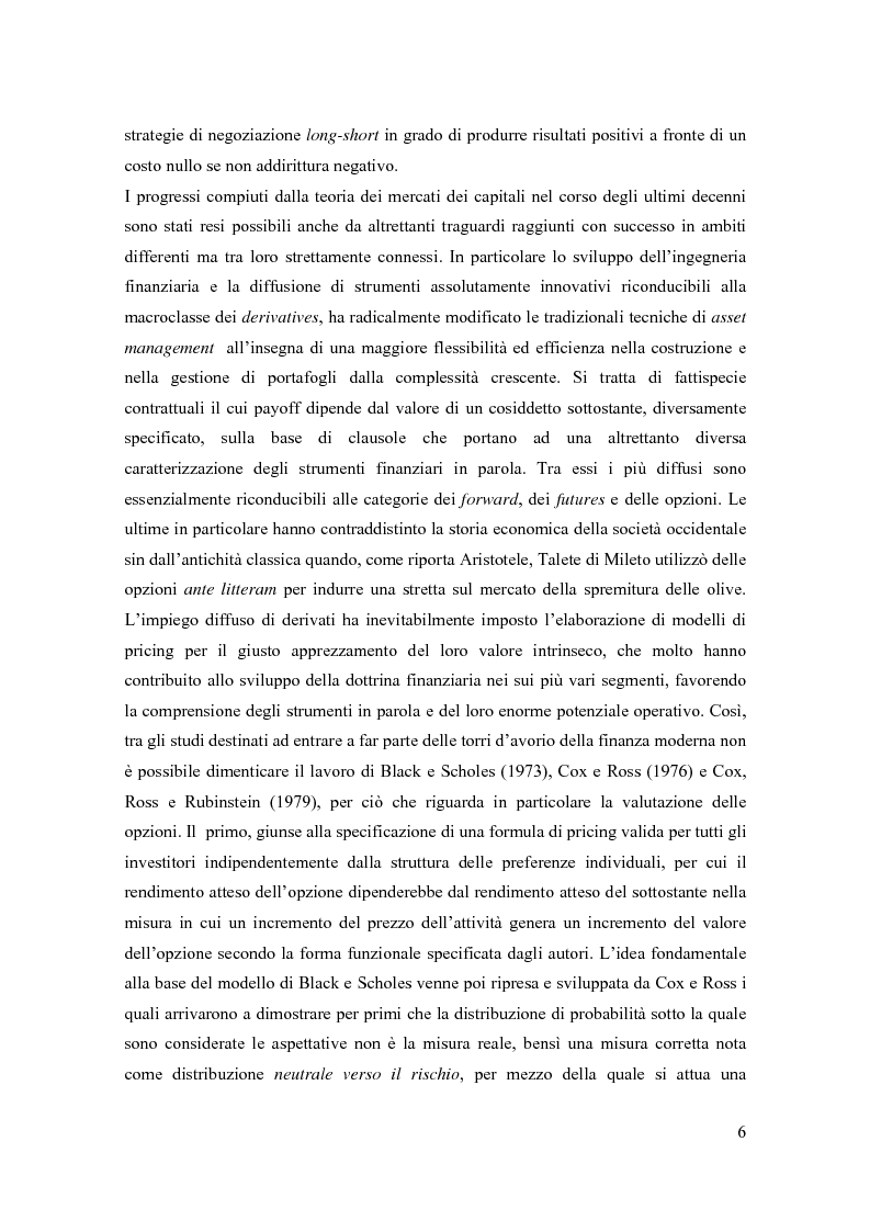Anteprima della tesi: Modelli di pricing per titoli azionari: la valutazione in economie dinamiche, Pagina 6