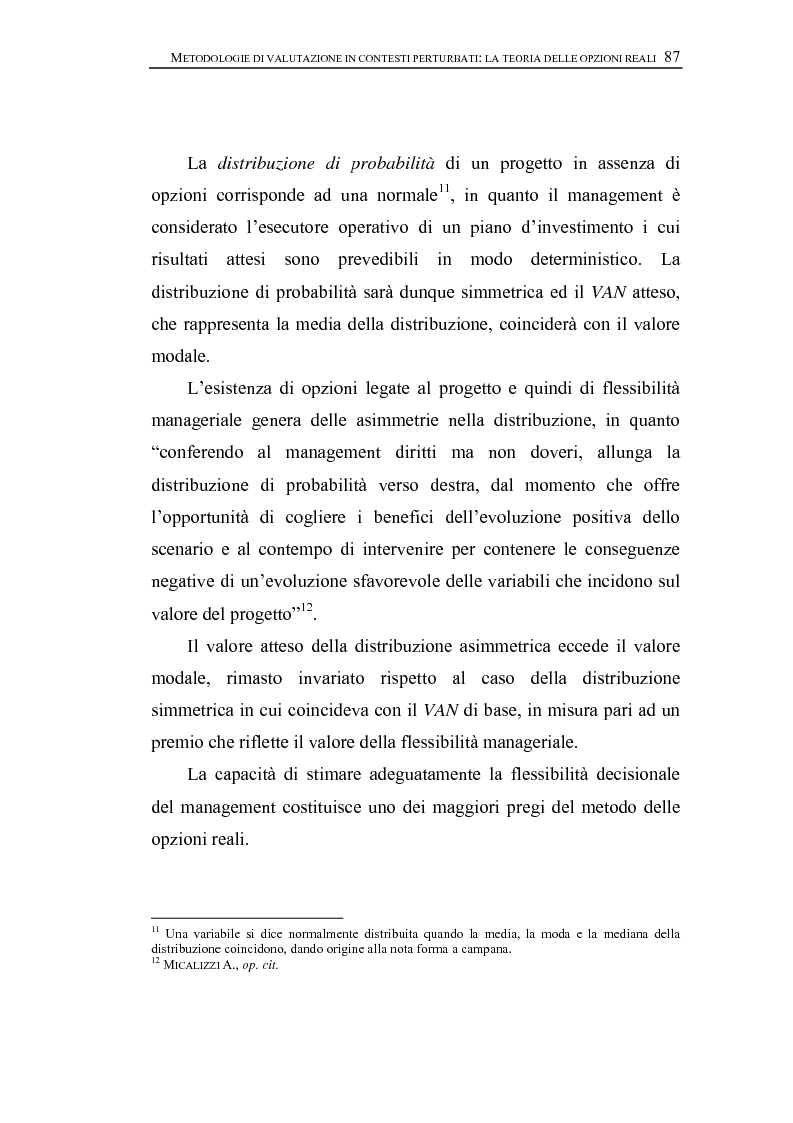 Anteprima della tesi: Opzioni Reali. Valutazione degli investimenti in condizioni di incertezza, Pagina 10