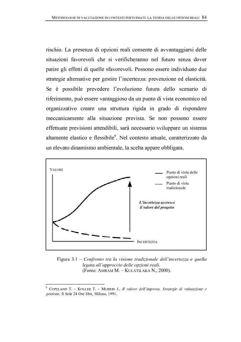 Anteprima della tesi: Opzioni Reali. Valutazione degli investimenti in condizioni di incertezza, Pagina 7