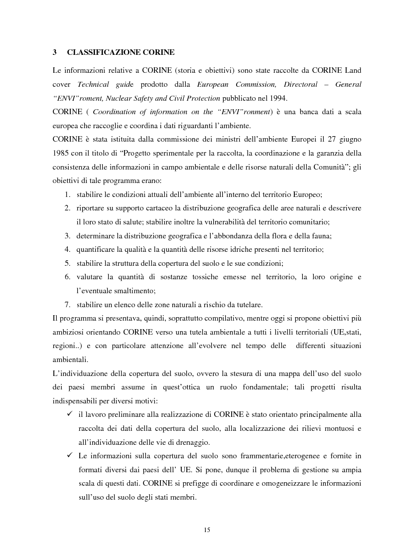 Anteprima della tesi: Analisi della segmentazione delle immagini digitali telerilevate applicata alla classificazione CORINE: proposte di procedure di ottimizzazione, Pagina 15