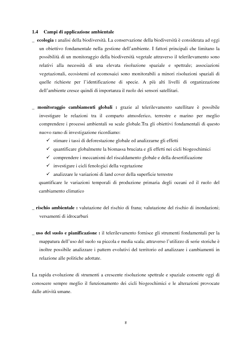 Anteprima della tesi: Analisi della segmentazione delle immagini digitali telerilevate applicata alla classificazione CORINE: proposte di procedure di ottimizzazione, Pagina 8