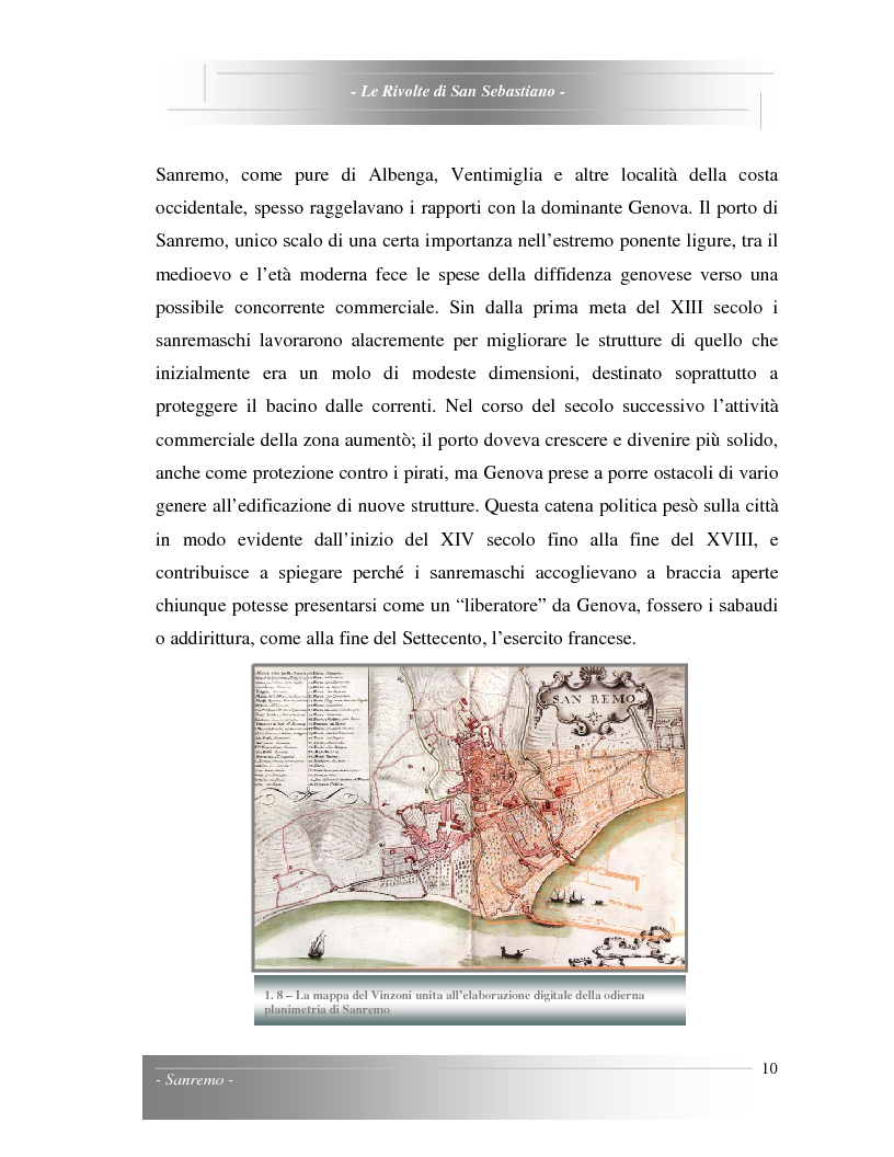 Anteprima della tesi: Le Rivolte di San Sebastiano: Proposta di recupero di un edificio sito nella Pigna di Sanremo, Pagina 10