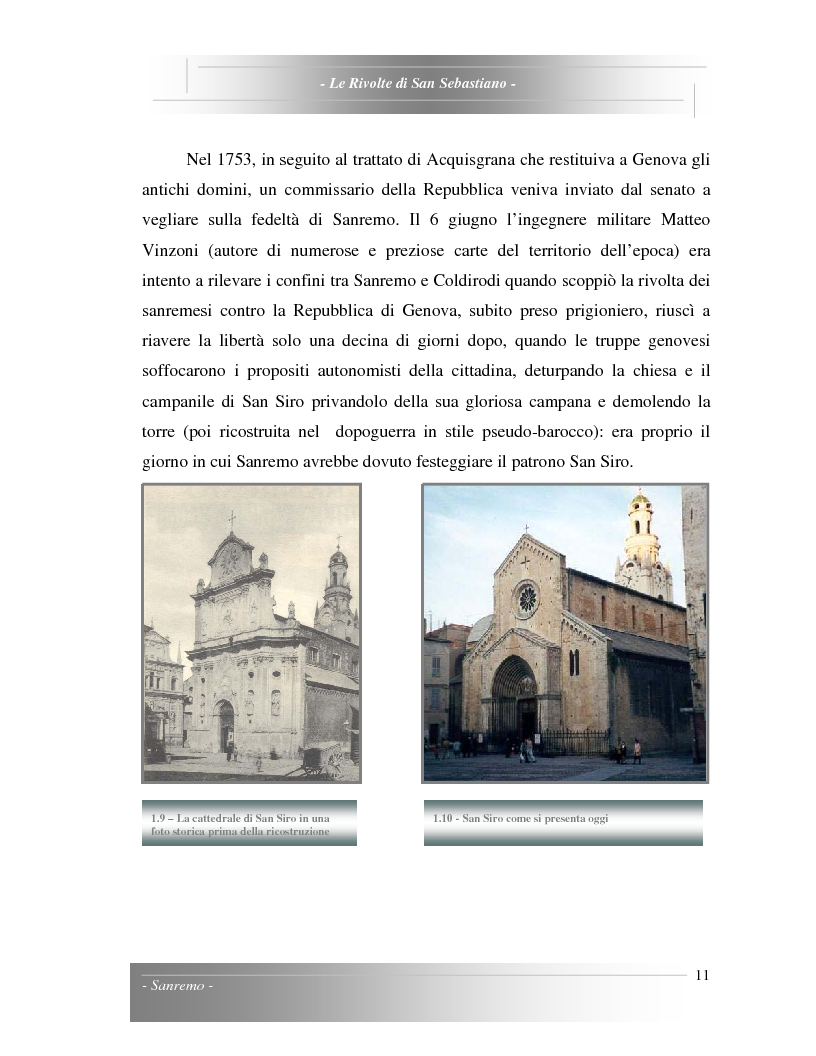 Anteprima della tesi: Le Rivolte di San Sebastiano: Proposta di recupero di un edificio sito nella Pigna di Sanremo, Pagina 11