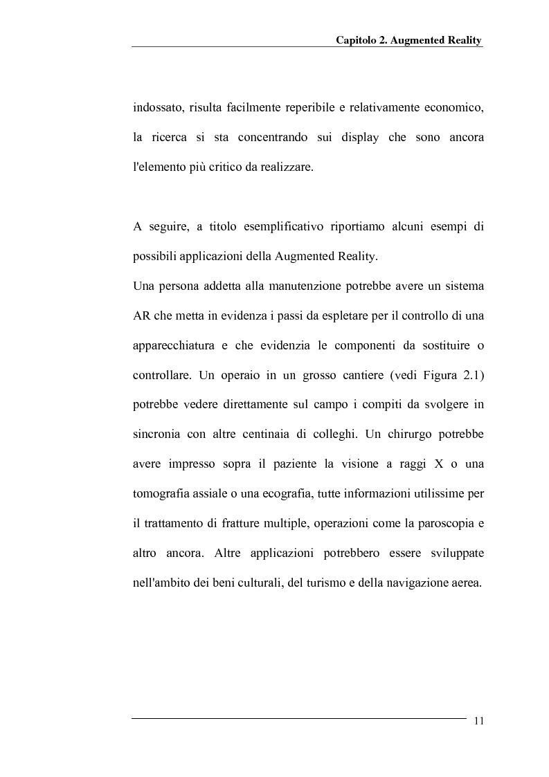 Anteprima della tesi: Merging di immagini digitali in un sistema prototipale di augmented reality, Pagina 6
