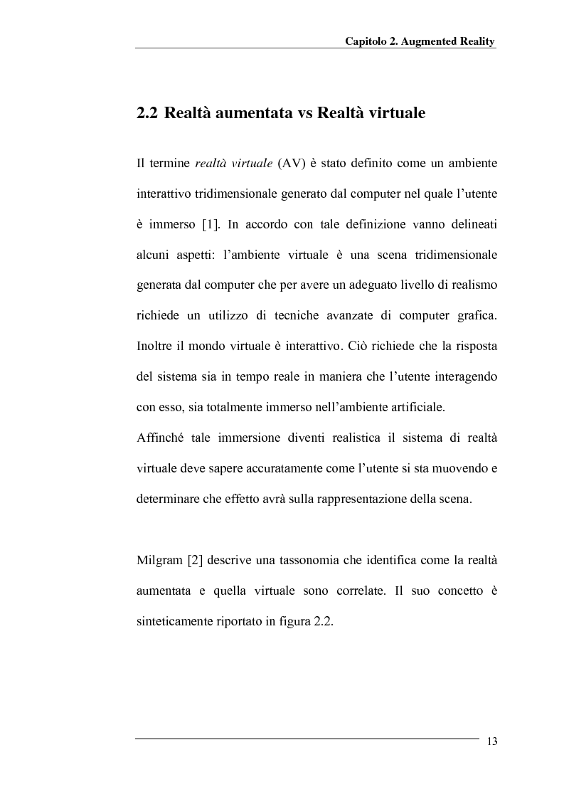 Anteprima della tesi: Merging di immagini digitali in un sistema prototipale di augmented reality, Pagina 8