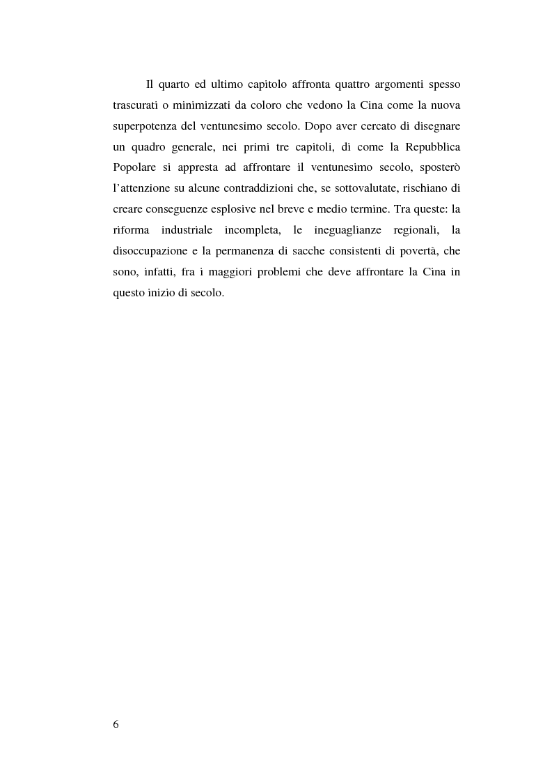 Anteprima della tesi: Venticinque anni di riforme in Cina: vittorie e contraddizioni di una nuova potenza mondiale, Pagina 3