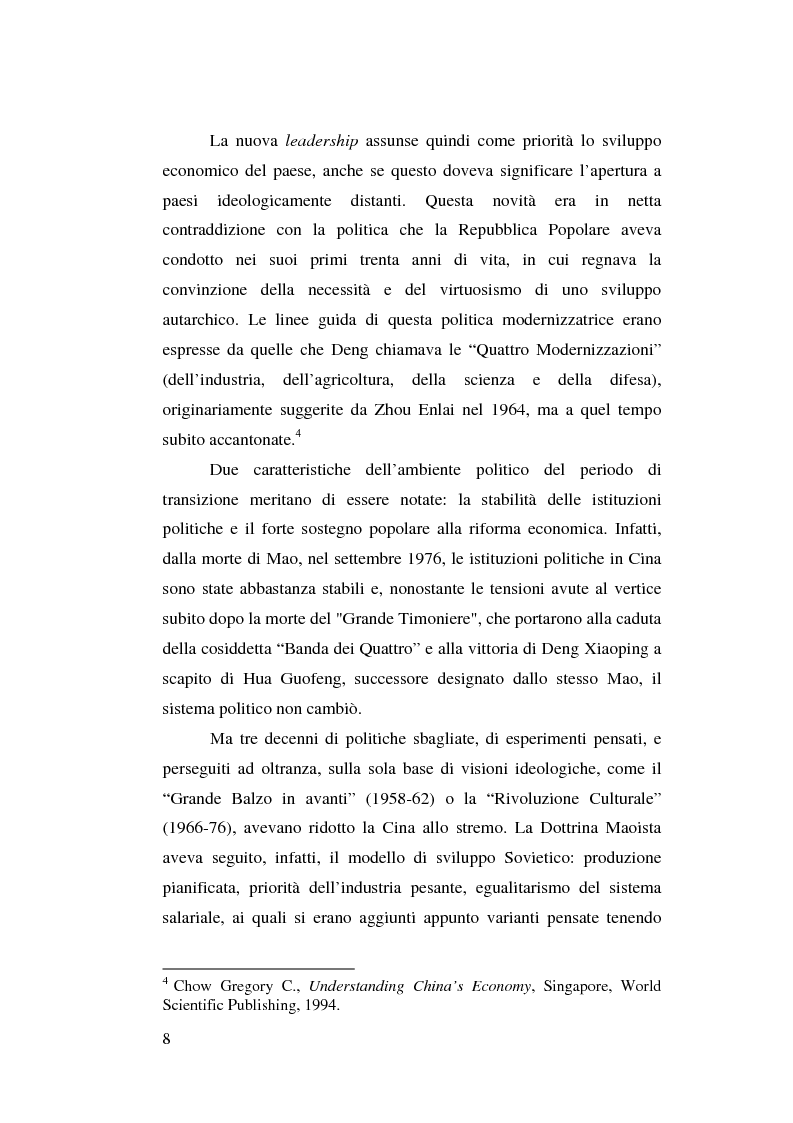 Anteprima della tesi: Venticinque anni di riforme in Cina: vittorie e contraddizioni di una nuova potenza mondiale, Pagina 5
