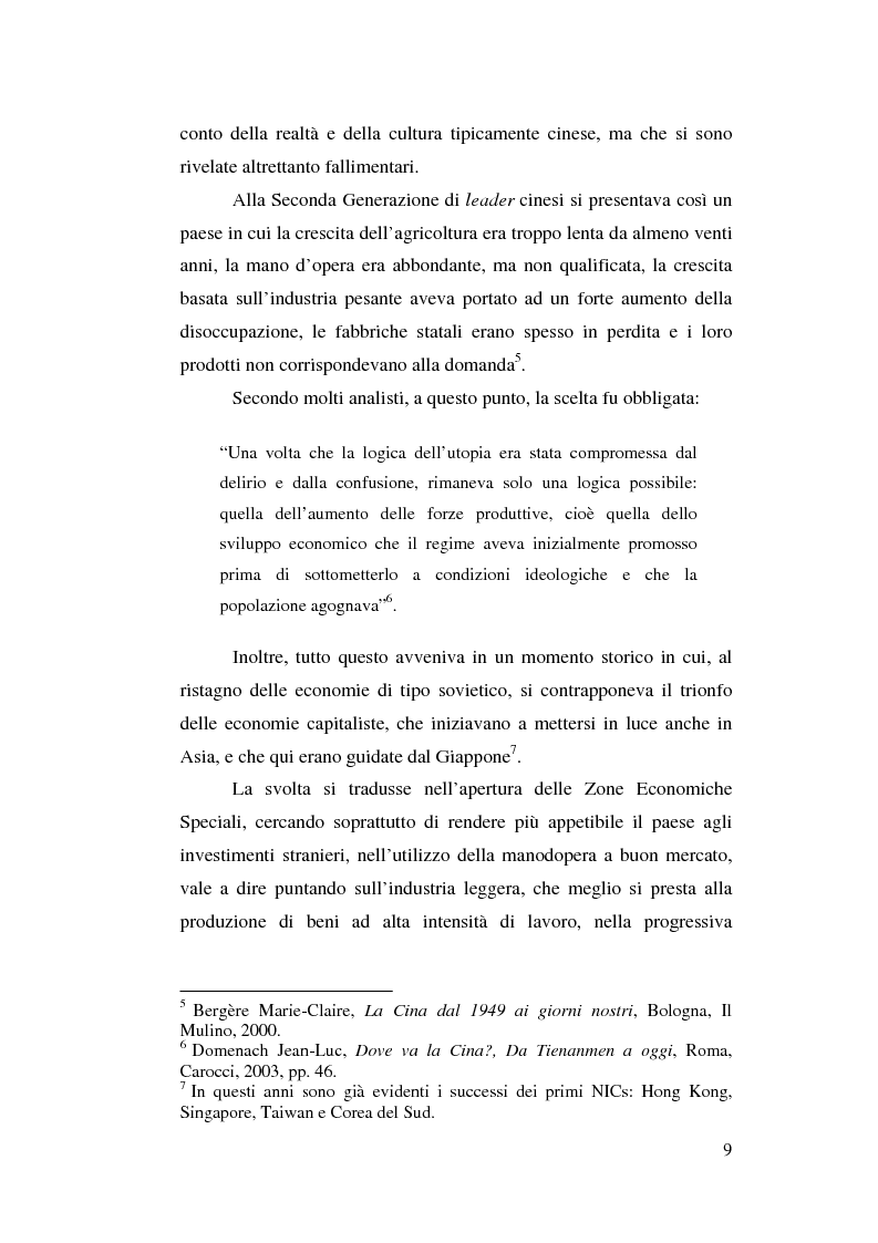 Anteprima della tesi: Venticinque anni di riforme in Cina: vittorie e contraddizioni di una nuova potenza mondiale, Pagina 6