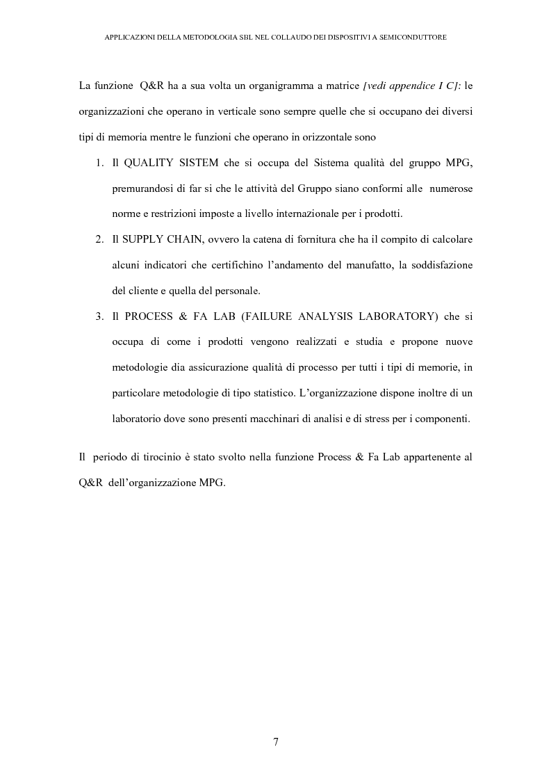 Anteprima della tesi: Applicazione della metodologia SBL nel collaudo dei dispositivi a semiconduttore, Pagina 4