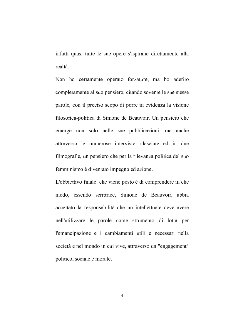 Anteprima della tesi: Femminismo e impegno civile in Simone De Beauvoir, Pagina 2