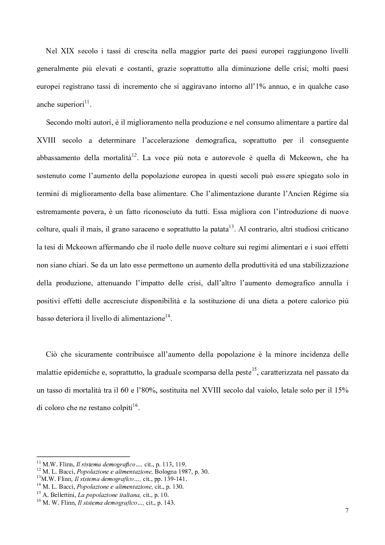 Anteprima della tesi: Nati, matrimoni e morti a Salerno dal 1830 all' Unità, Pagina 5