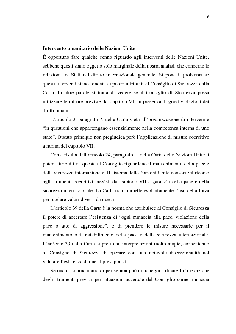 Anteprima della tesi: Intervento umanitario e sovranità degli stati, Pagina 5
