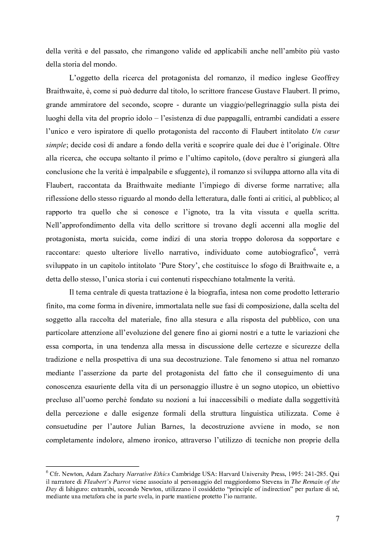 Anteprima della tesi: "History is merely another literary genre": Julian Barnes e l'"invenzione" della storia, Pagina 5