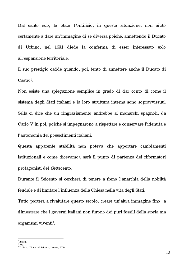 Anteprima della tesi: I processi per debito nella Roma del 1600, Pagina 8