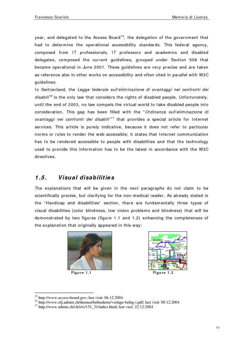 Anteprima della tesi: Web Accessibility: a Blind Look at the ''Pompeii Website'', Pagina 9