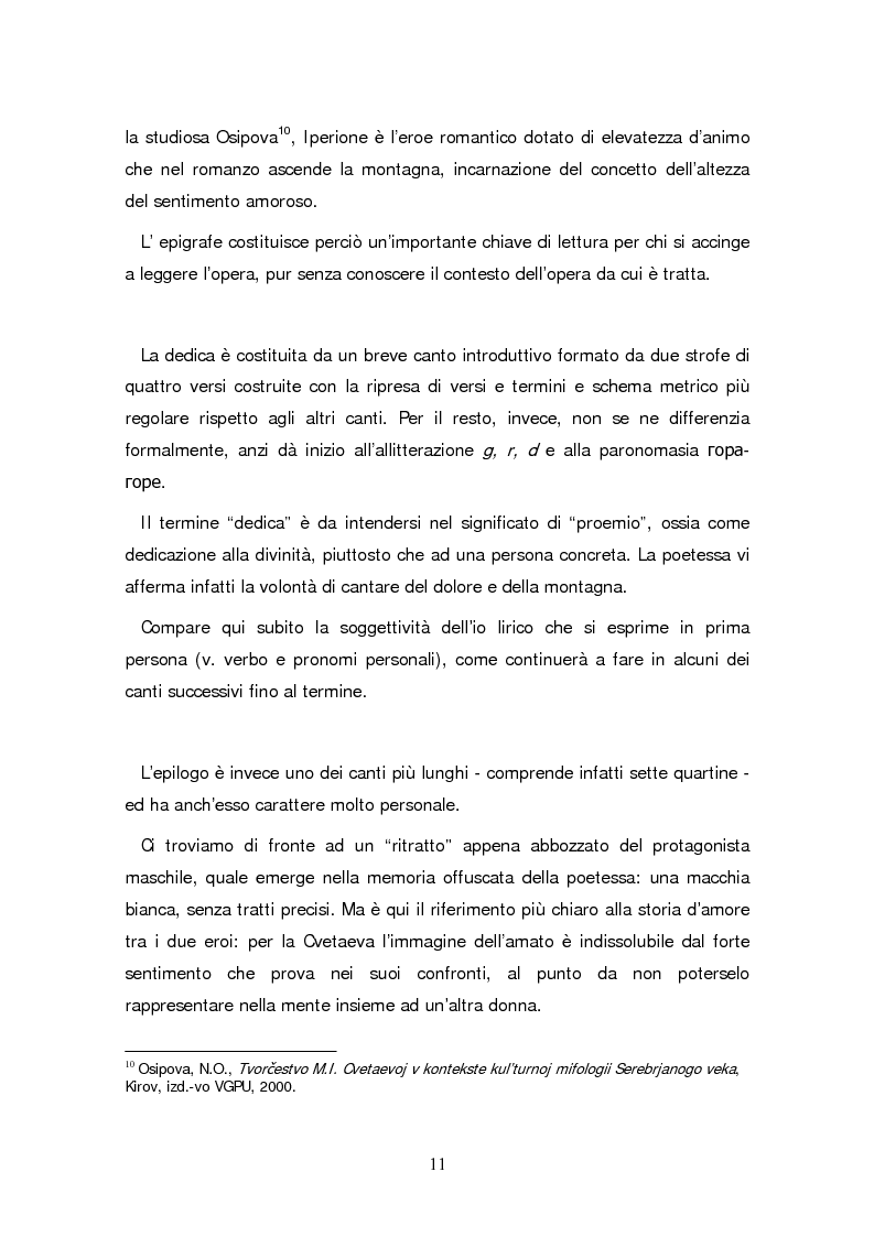 Anteprima della tesi: Due traduzioni ceche del Poema Gory di Marina Cvetaeva, Pagina 13