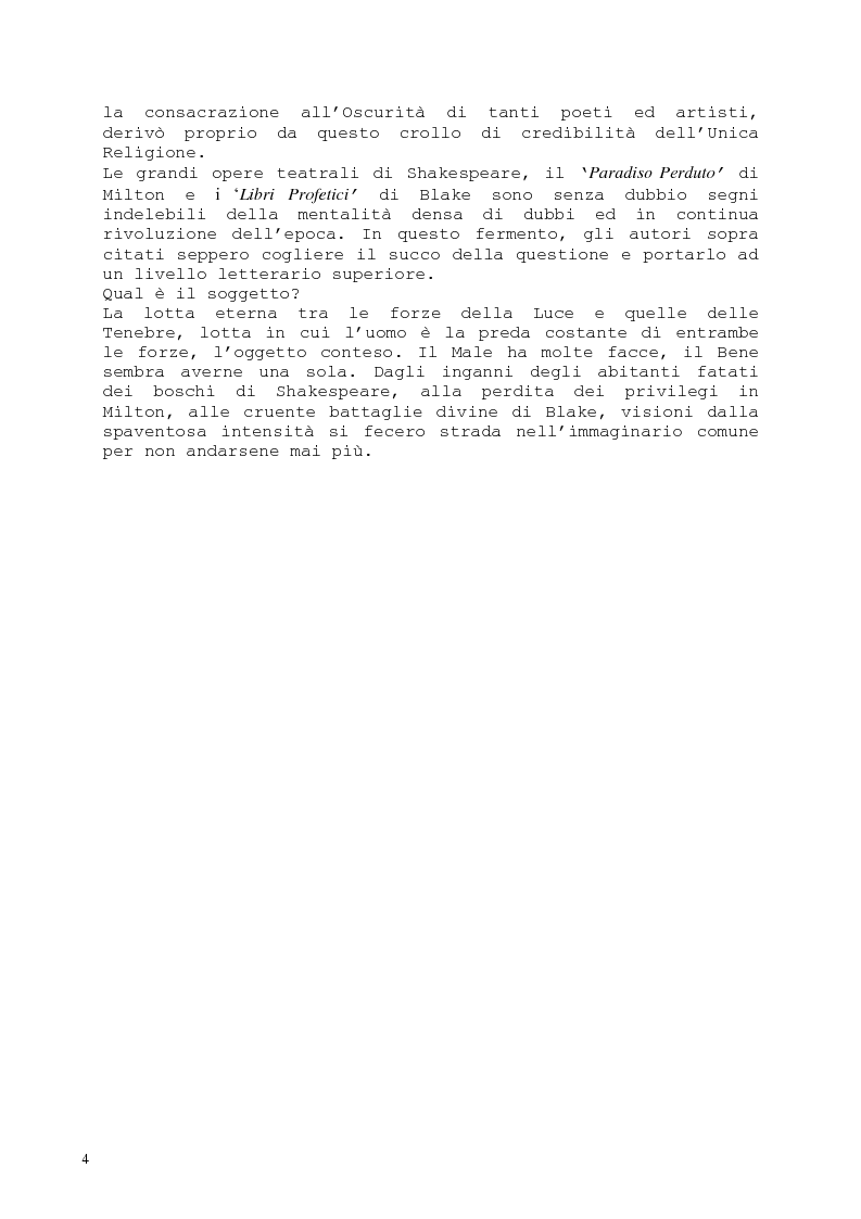 Anteprima della tesi: Il romanzo fantastico - Breve saggio da William Shakespeare ai giorni nostri, Pagina 4