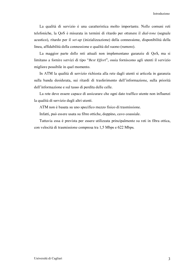 Anteprima della tesi: Tecniche per la valutazione del ritardo end to end nelle reti ATM, Pagina 4