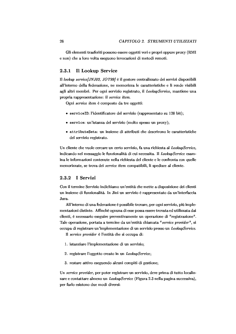 Anteprima della tesi: JJPF: uno strumento per calcolo parallelo con JINI, Pagina 14