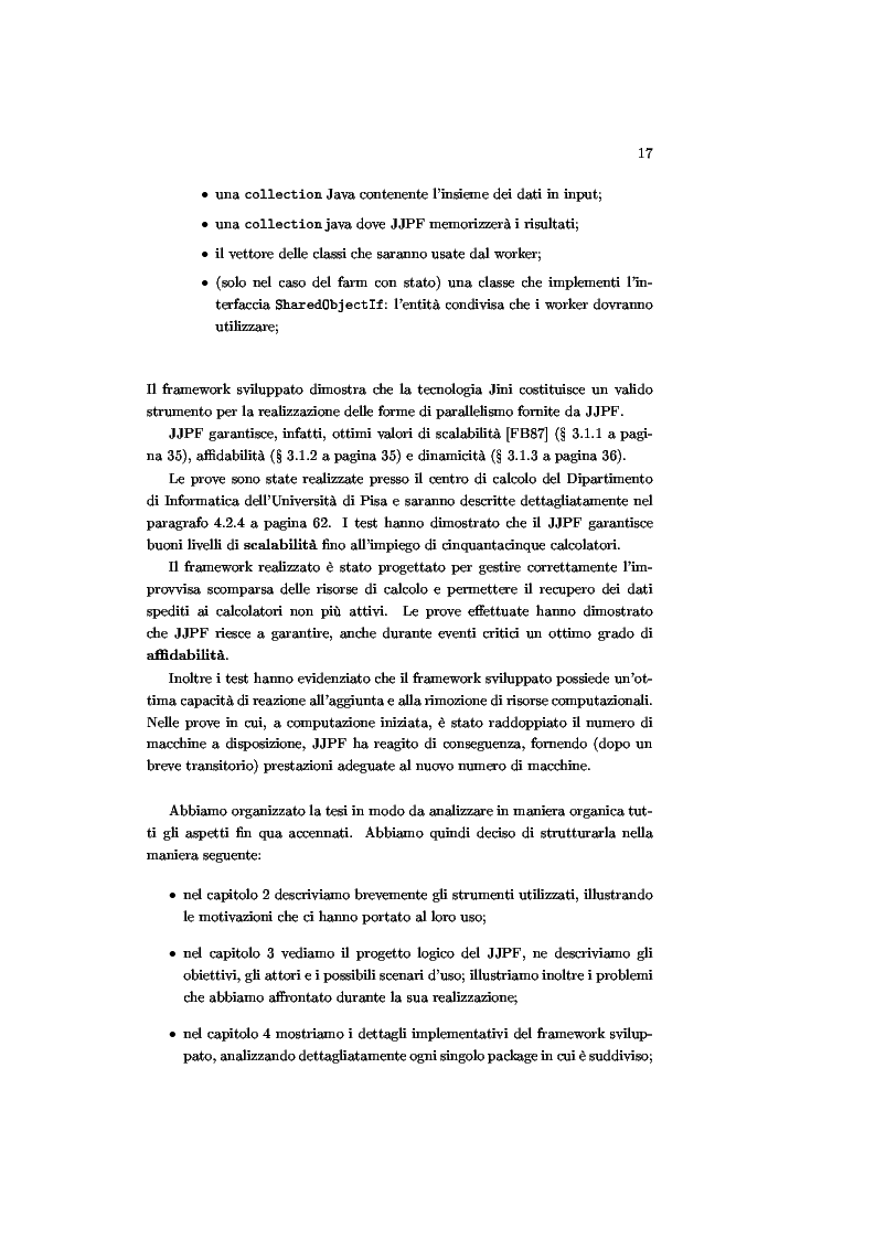 Anteprima della tesi: JJPF: uno strumento per calcolo parallelo con JINI, Pagina 3