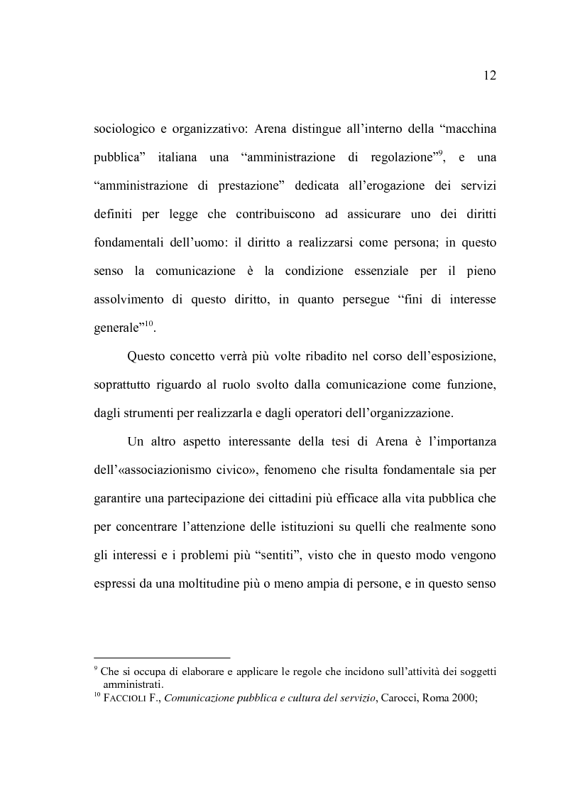 Anteprima della tesi: La comunicazione pubblica e il cambiamento del rapporto tra PA e cittadini: il caso del Comune di Altamura, Pagina 10