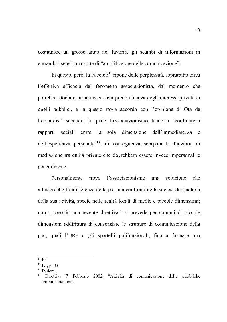 Anteprima della tesi: La comunicazione pubblica e il cambiamento del rapporto tra PA e cittadini: il caso del Comune di Altamura, Pagina 11