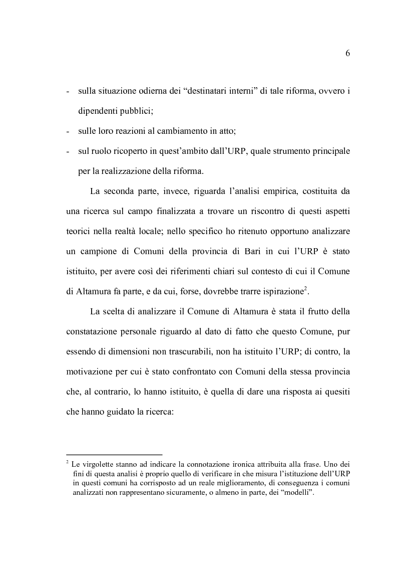 Anteprima della tesi: La comunicazione pubblica e il cambiamento del rapporto tra PA e cittadini: il caso del Comune di Altamura, Pagina 4