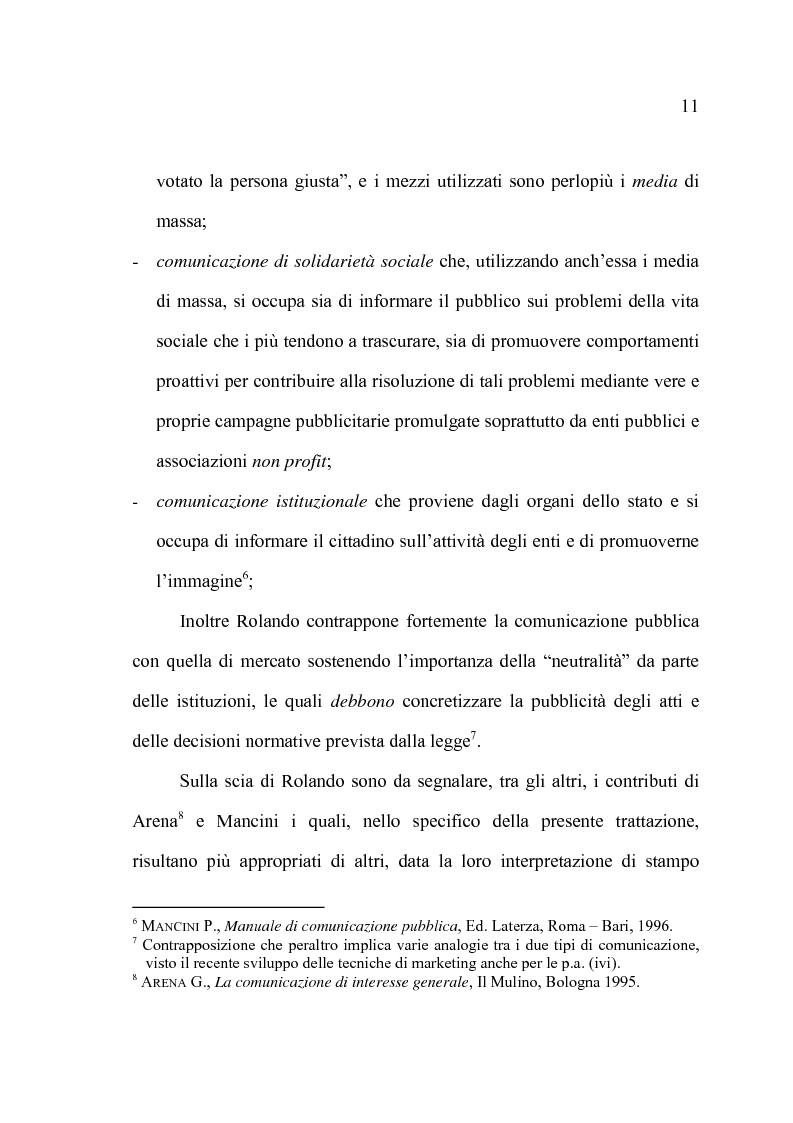 Anteprima della tesi: La comunicazione pubblica e il cambiamento del rapporto tra PA e cittadini: il caso del Comune di Altamura, Pagina 9