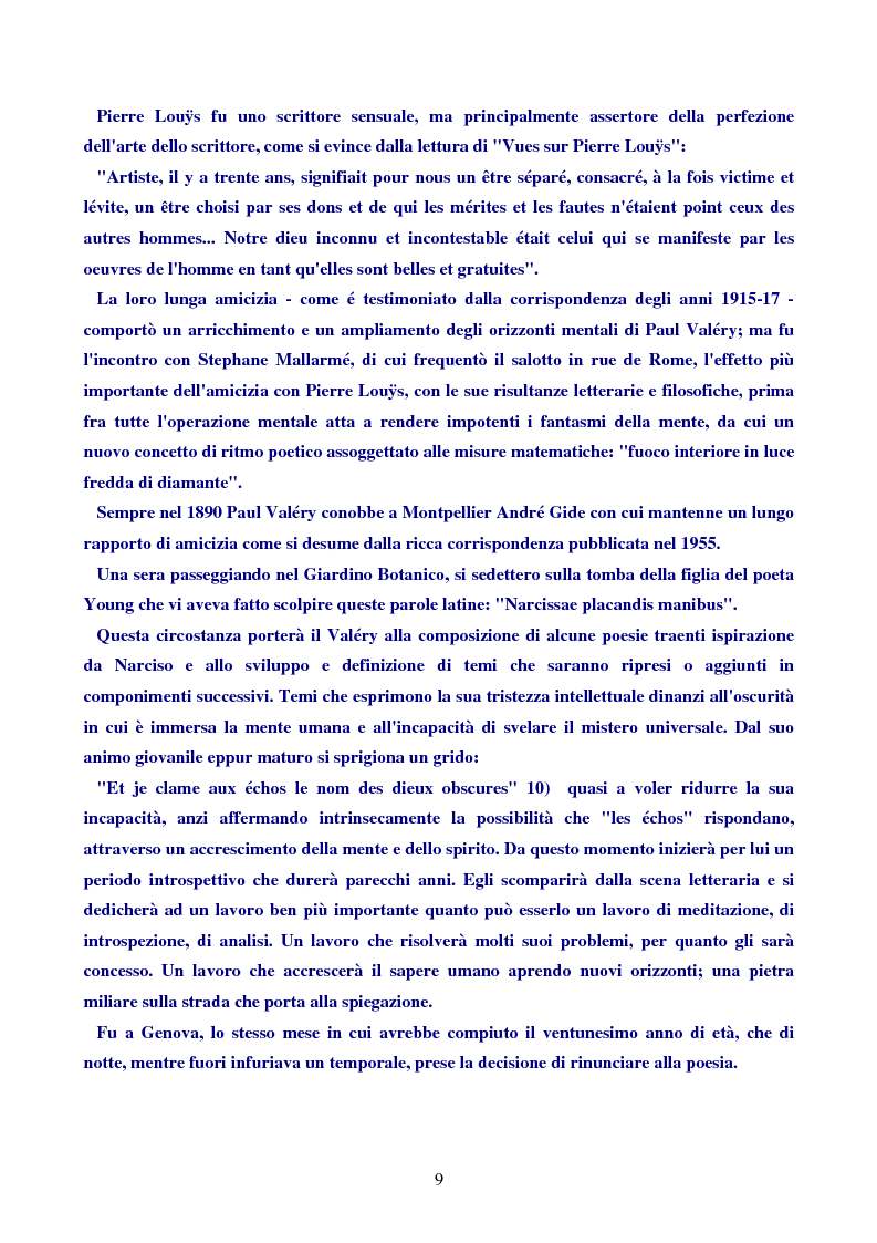 Anteprima della tesi: Paul Valéry, Pagina 8