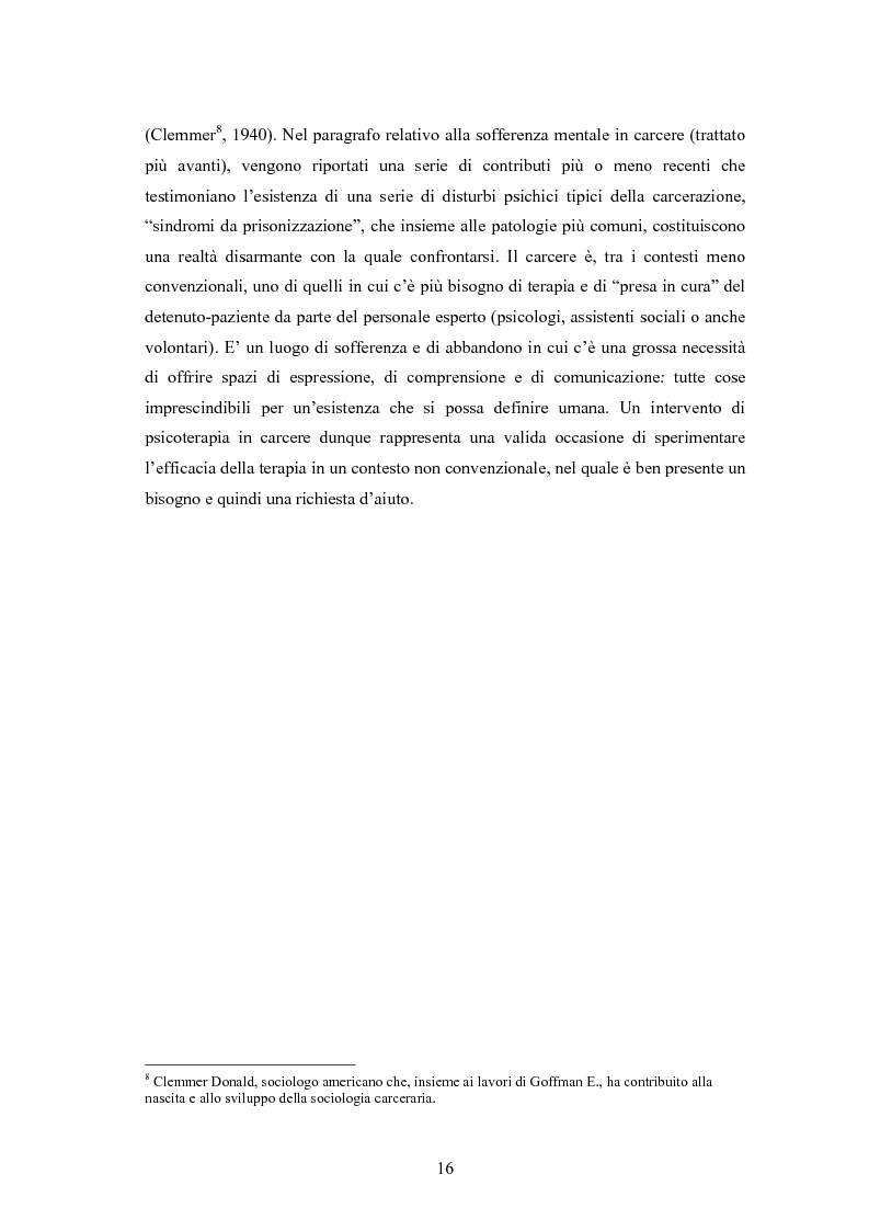 Anteprima della tesi: L'arte terapia in carcere: valenze terapeutiche e risocializzanti, Pagina 12