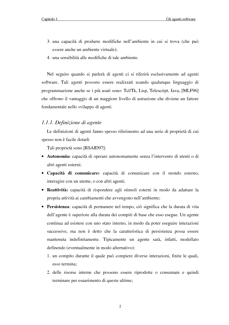 Anteprima della tesi: Il sistema EDGES: un sistema distribuito di agenti per la ricerca ed il filtraggio di informazioni in Internet, Pagina 6
