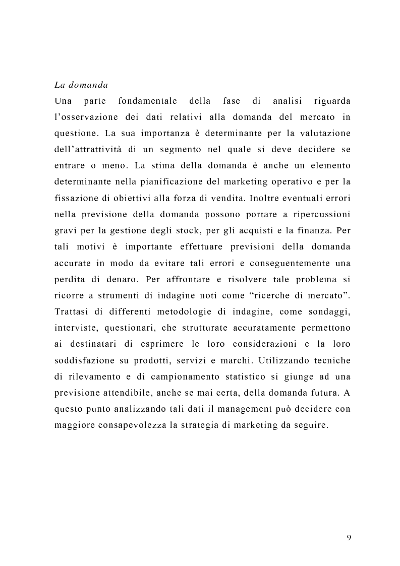 Anteprima della tesi: Il piano di Marketing: sviluppo e attuazione - Il caso Mungo, Pagina 6