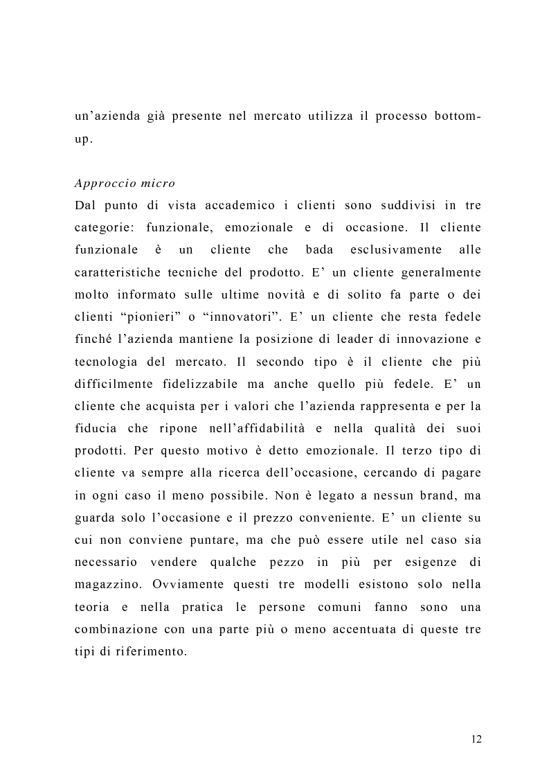 Anteprima della tesi: Il piano di Marketing: sviluppo e attuazione - Il caso Mungo, Pagina 9