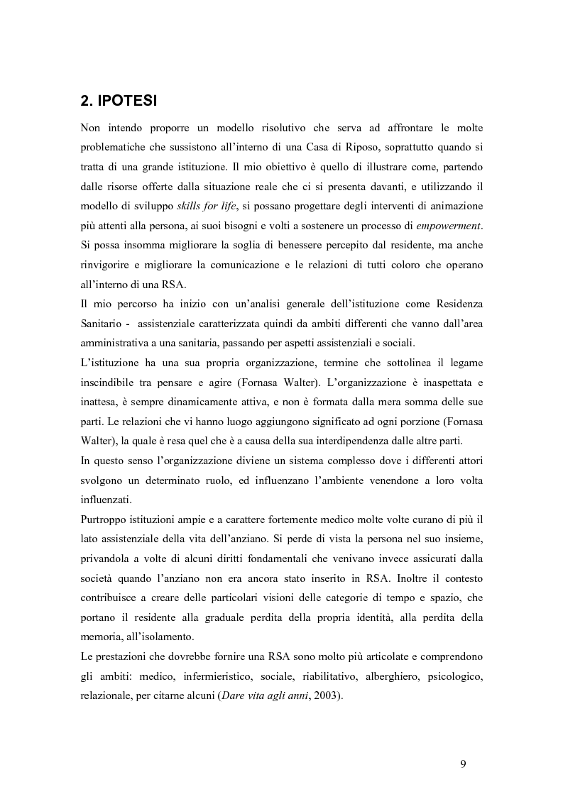 Anteprima della tesi: Viandante sul mare di nebbia: life skills per la promozione del benessere in RSA, Pagina 6
