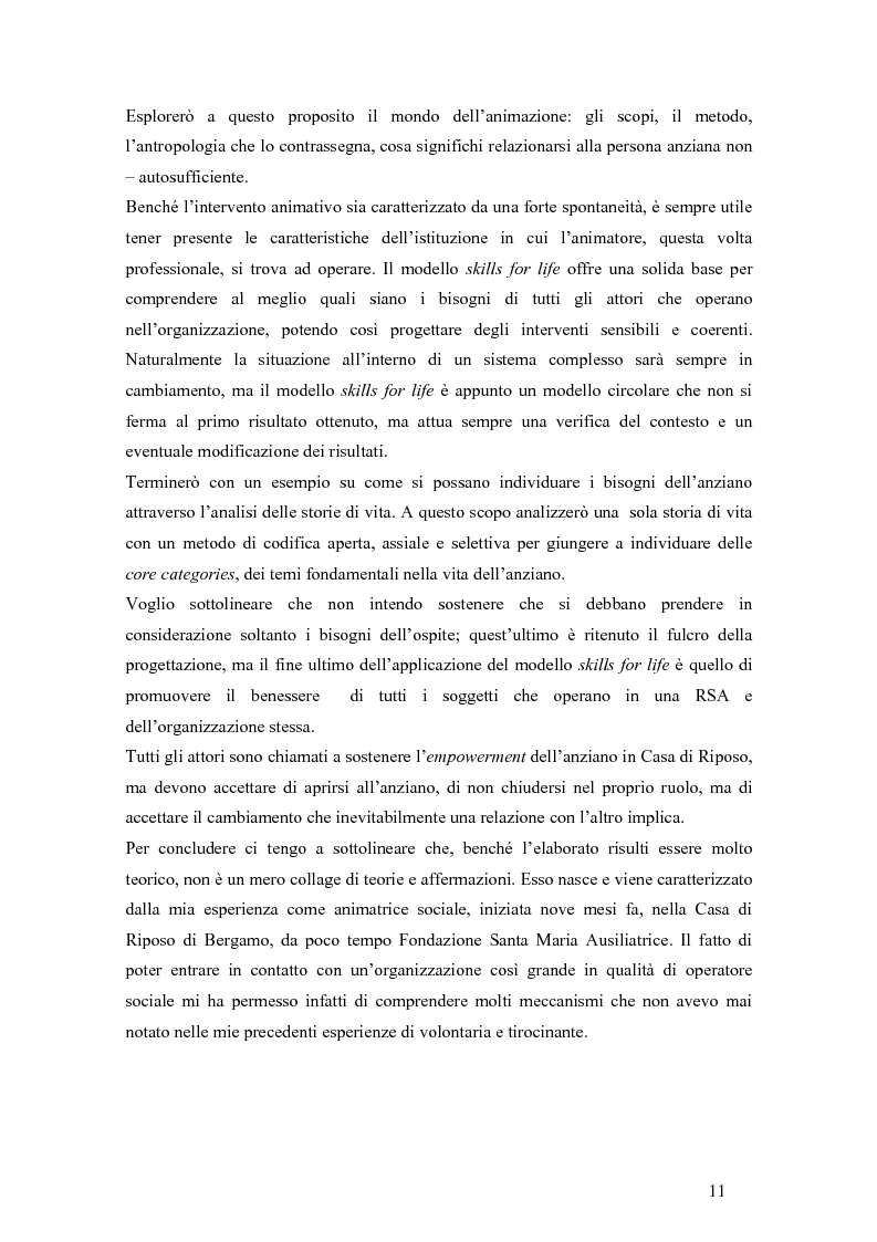 Anteprima della tesi: Viandante sul mare di nebbia: life skills per la promozione del benessere in RSA, Pagina 8